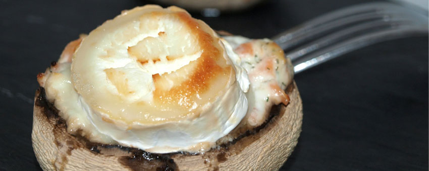 Champignons au chèvre chaud