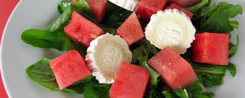 Salade de melon au fromage