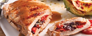 Côtes de porc farcies
